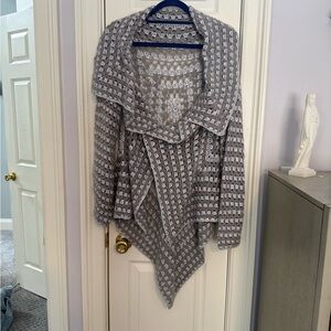 Gray Patterned Women's Sweater
